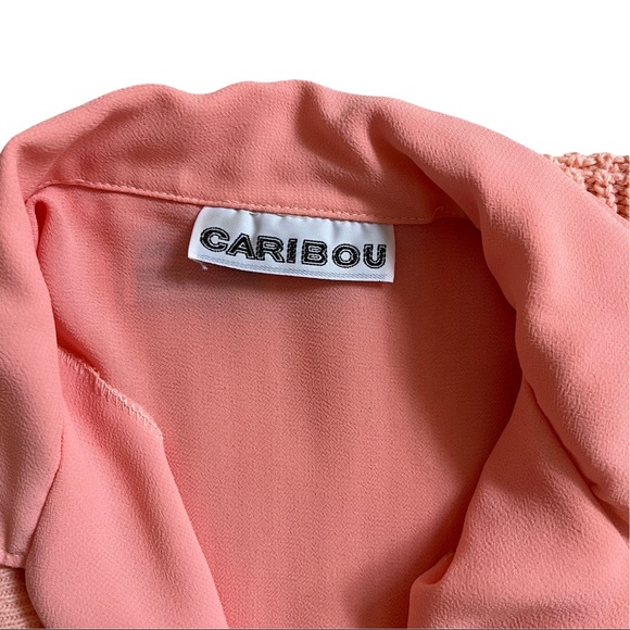 🌈 Vintage 80s Soft Pink Sweater Vest Set - Picture 7 of 9